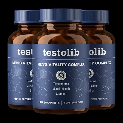 TestoLib Men's Vitality Complex – drei Flaschen mit je 30 Kapseln